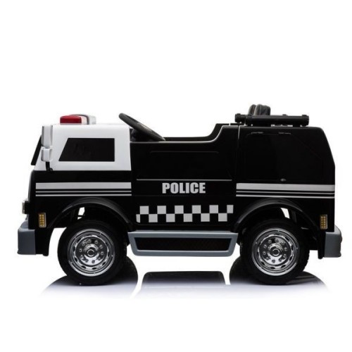 Camion électrique 2 places 2 x 12V Police Noire