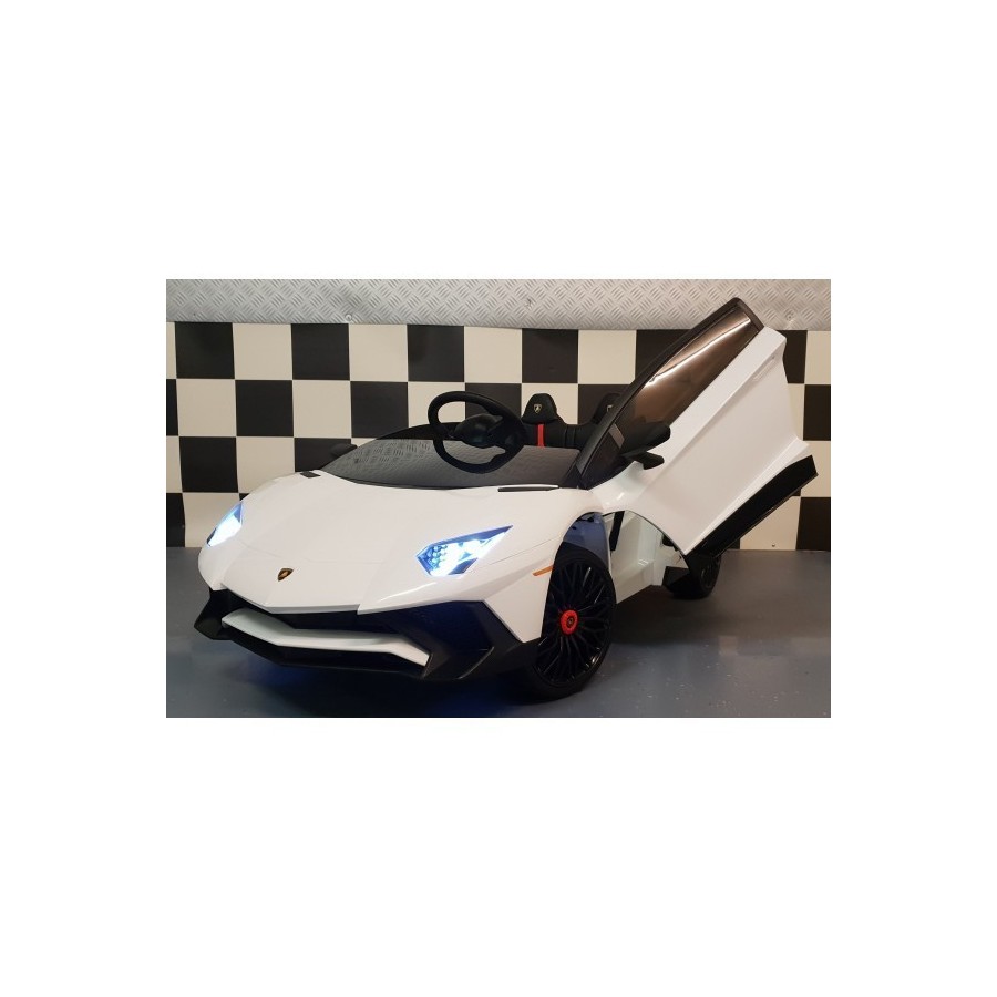 Lamborghini Roadster SV  Blanc voiture électrique pour enfants