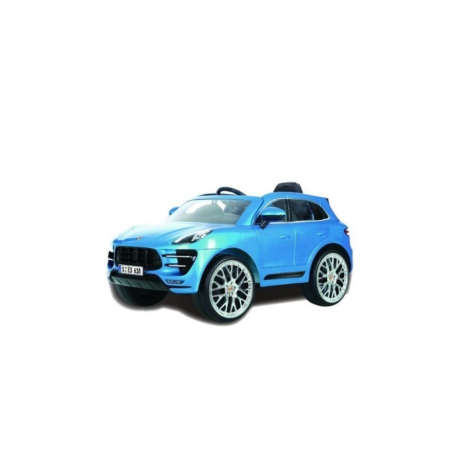 Voiture électrique 12V Porsche SUV macan turbo bleu
