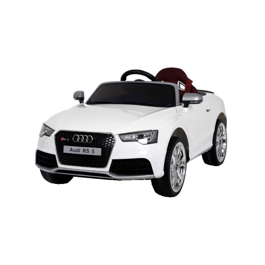 Audi RS5 enfants 12 volts blanc