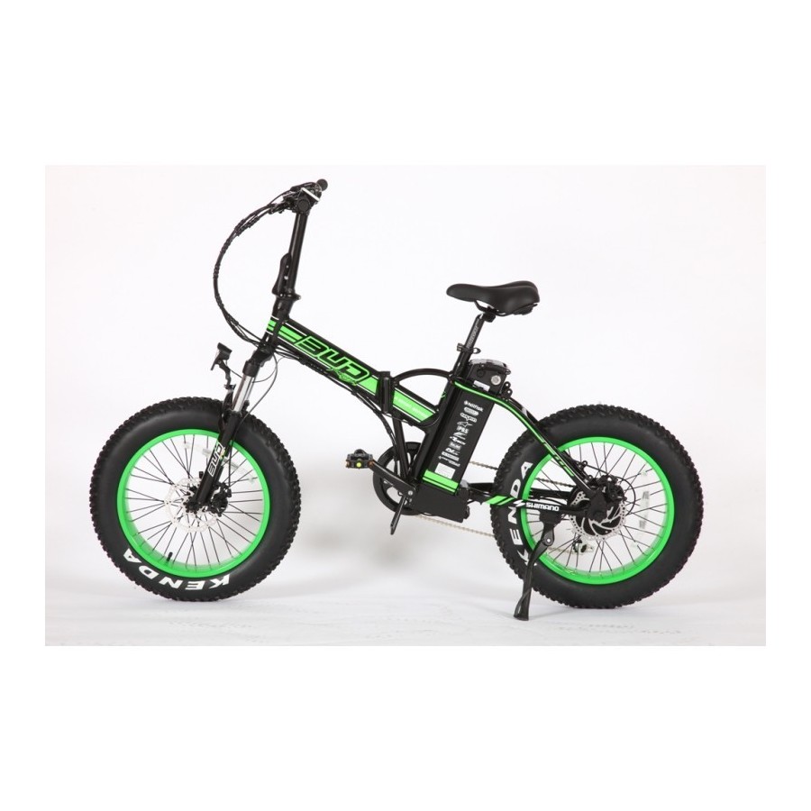 Vélo électrique Fat Bike noir/vert