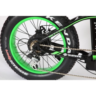 Vélo électrique Fat Bike noir/vert