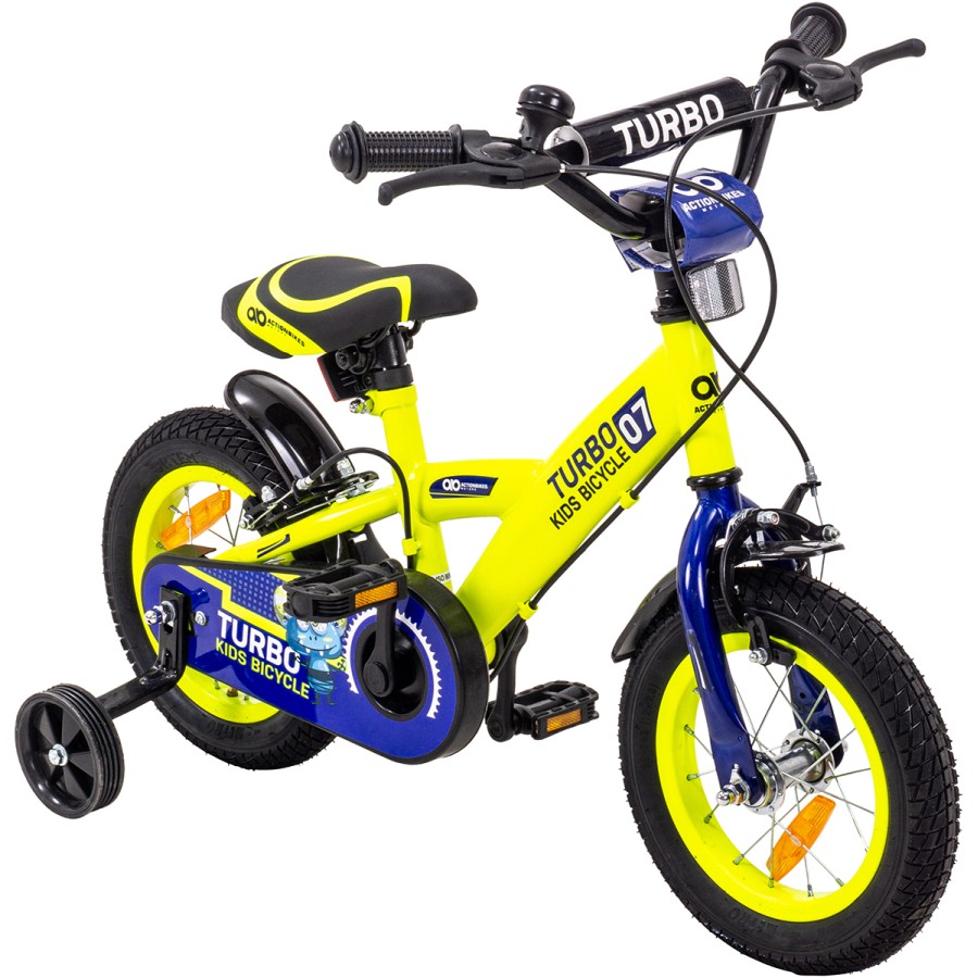 Vélo pour enfants 12 pouces jaune - KIDS RACING